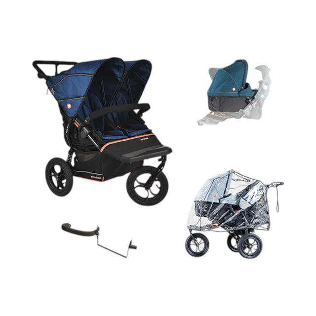 Out n About Nipper V6 Double Newborn & Toddler Bundle - Highland Blue 1