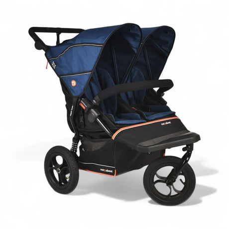 Out n About Nipper V6 Double Pushchair - Highland Blue 1