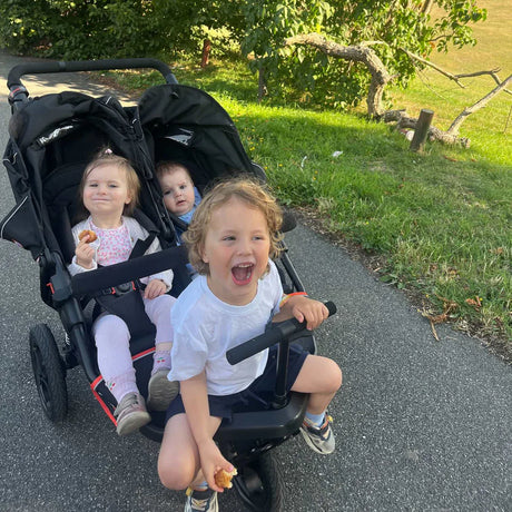 Out n About Nipper V6 Double Pushchair - Brambleberry Red 11