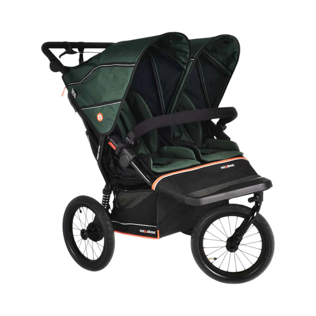 Out n About Nipper V6 Plus Double Pushchair - Sycamore Green 1