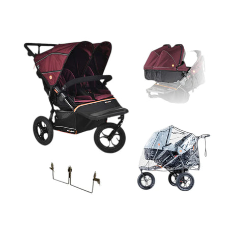 Out n About Nipper V6 Twin Bundle - Brambleberry Red 1