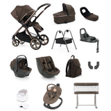 BabyStyle Oyster 4 Luxury 360 Car Seat & Nursery Essentials Bundle - Chocolate Velvet