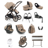 BabyStyle Oyster 4 Luxury 360 Car Seat & Nursery Essentials Bundle - Fawn
