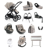 BabyStyle Oyster 4 Luxury 360 Car Seat & Nursery Essentials Bundle - Stone