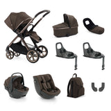 BabyStyle Oyster 4 Luxury Baby & Toddler 360 Car Seat Bundle - Chocolate Velvet