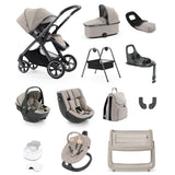 BabyStyle Oyster 4 Luxury 360 Car Seat & Nursery Essentials Bundle - Stone