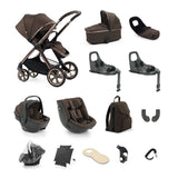 BabyStyle Oyster 4 Ultimate Baby & Toddler 360 Car Seat Bundle - Chocolate Velvet