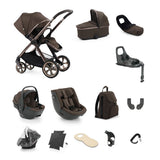 BabyStyle Oyster 4 Ultimate Baby & Toddler 360 Car Seat Bundle - Chocolate Velvet