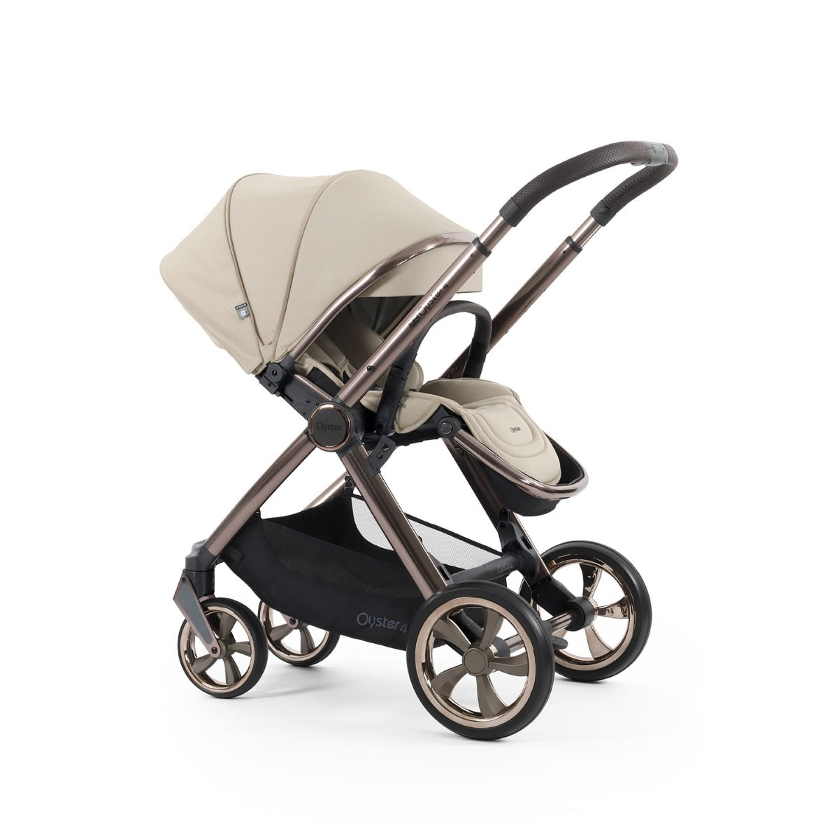 BabyStyle Oyster 4 Ultimate Baby & Toddler 360 Car Seat Bundle - Buttermilk