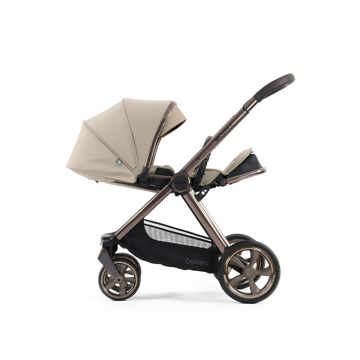 BabyStyle Oyster 4 Ultimate Baby & Toddler 360 Car Seat Bundle - Buttermilk