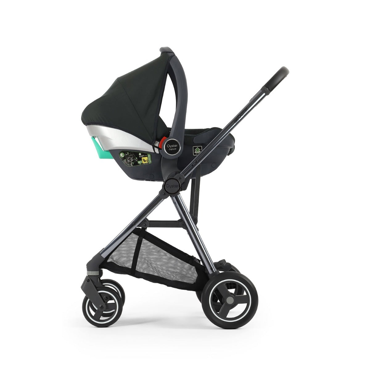 BabyStyle Oyster Gravity+ 4 Piece Maxi-Cosi Cabriofix iSize Bundle - Black Olive 32