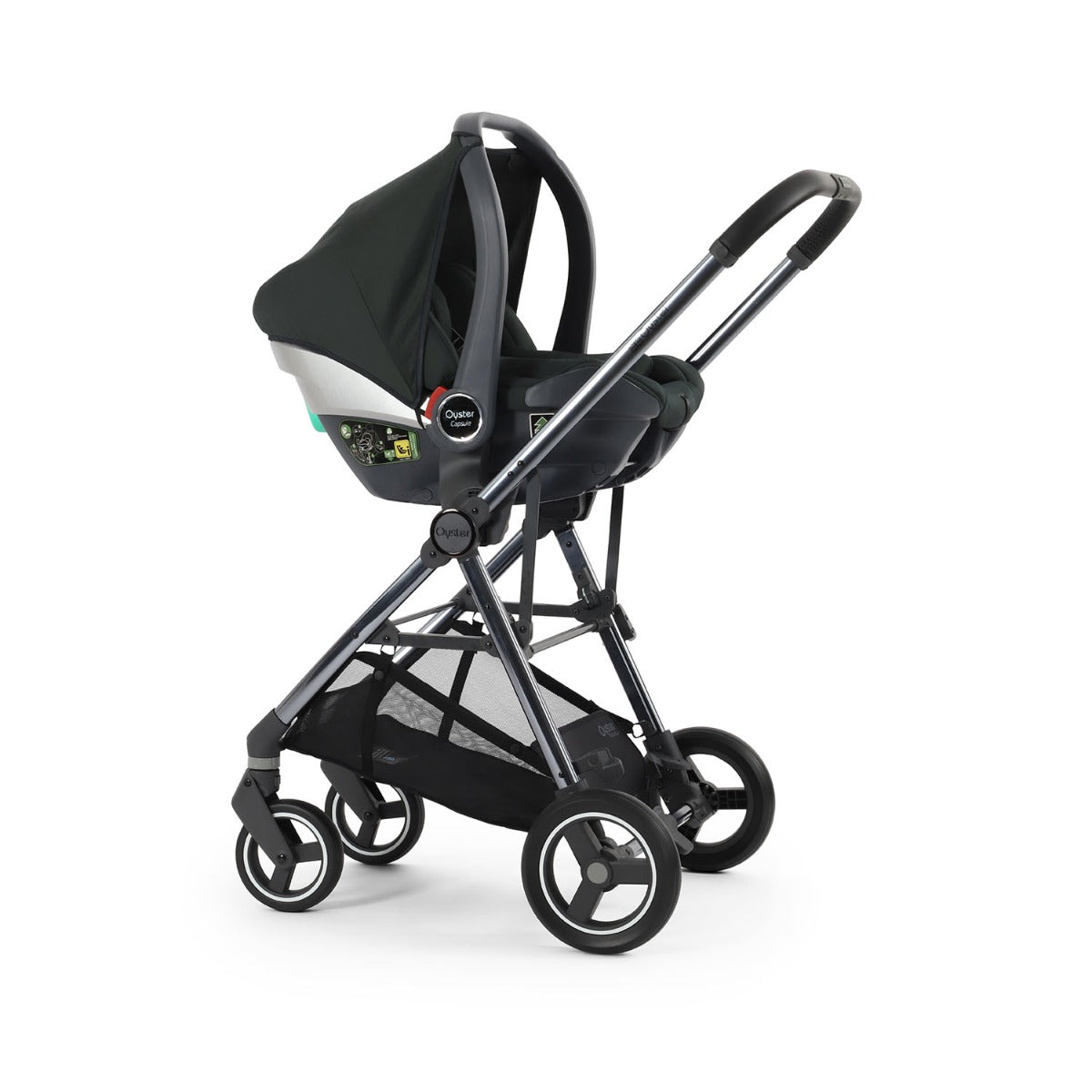 BabyStyle Oyster Gravity+ 4 Piece Maxi-Cosi Cabriofix iSize Bundle - Black Olive 35