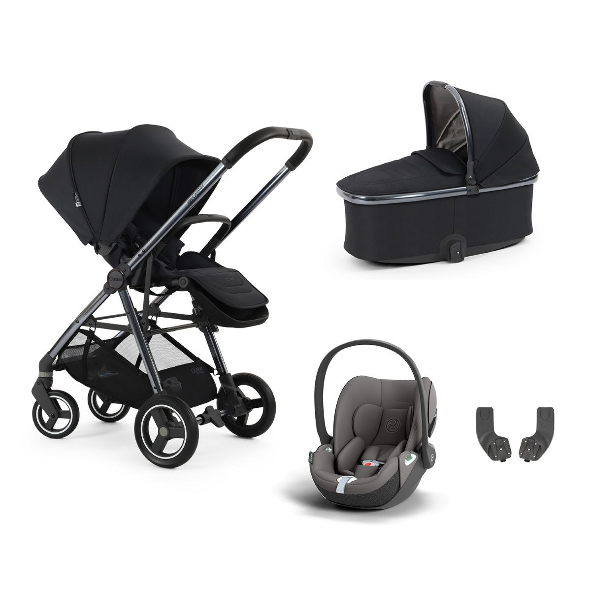 BabyStyle Oyster Gravity+ 4 Piece Cybex Cloud T Bundle - Carbonite 12
