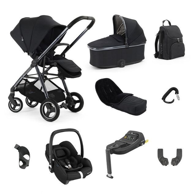 BabyStyle Oyster Gravity+ 9 Piece Maxi-Cosi Cabriofix iSize Bundle - Carbonite 1