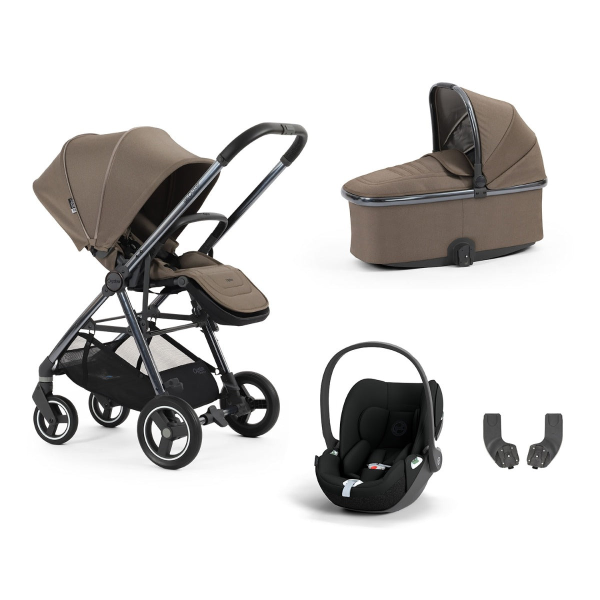 BabyStyle Oyster Gravity+ 4 Piece Cybex Cloud T Bundle - Mink 1