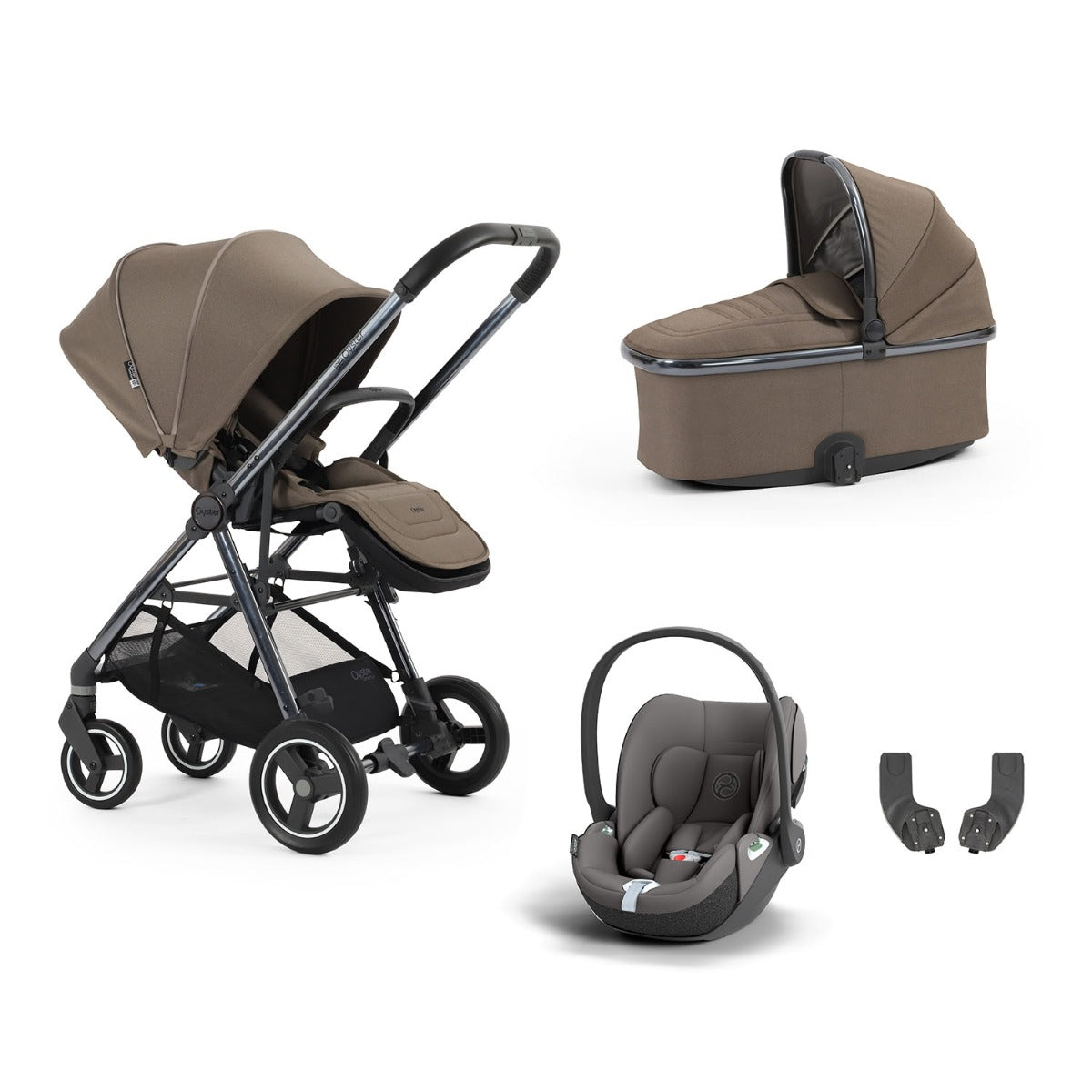 BabyStyle Oyster Gravity+ 4 Piece Cybex Cloud T Bundle - Mink 12