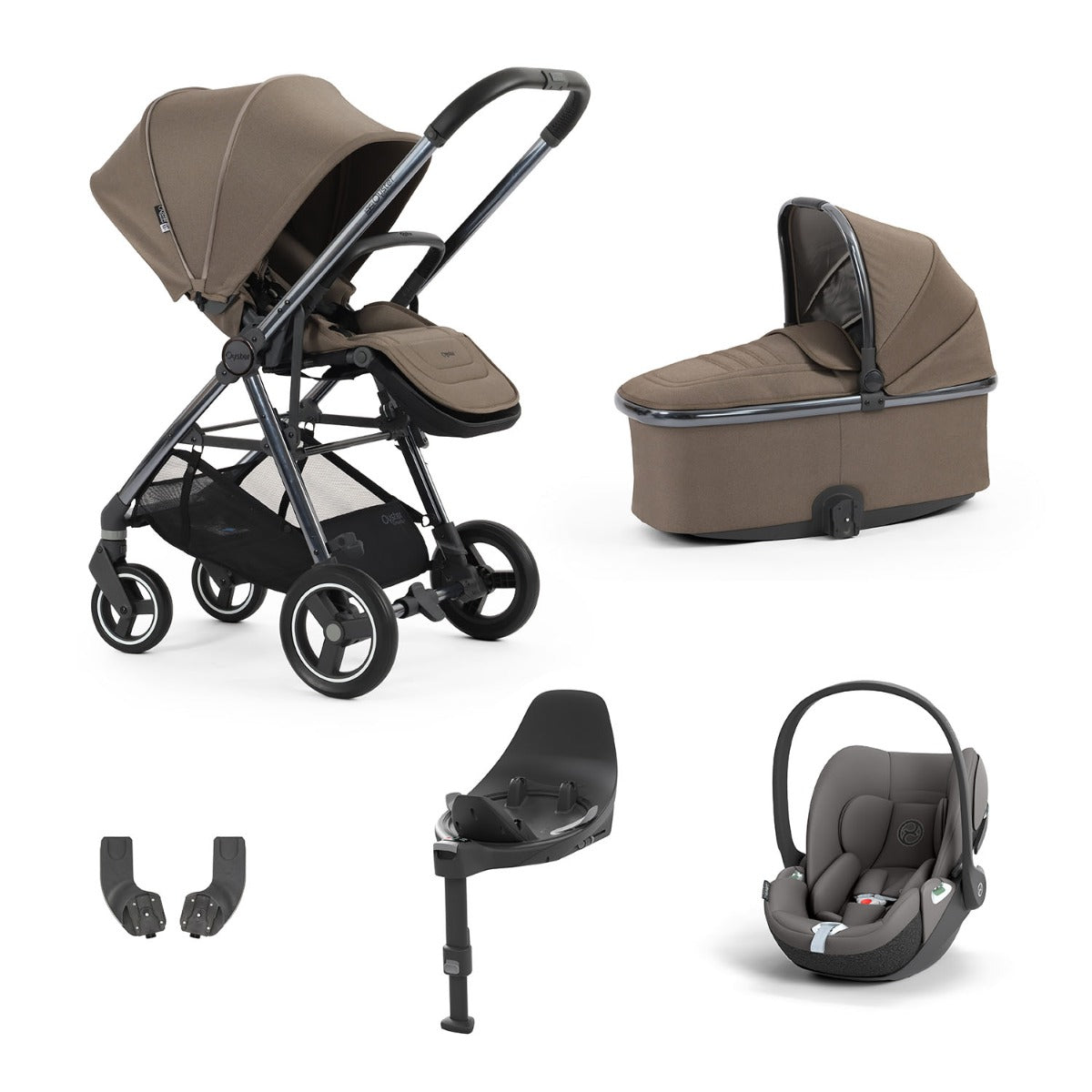 BabyStyle Oyster Gravity+ 5 Piece Cybex Cloud T Bundle - Mink 12