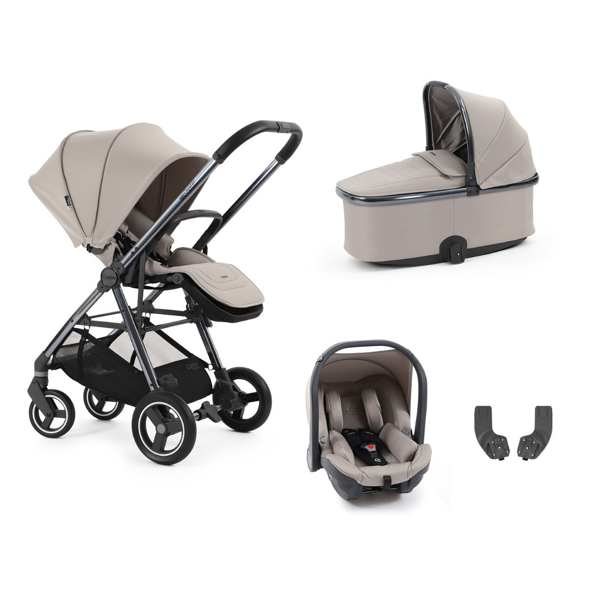 BabyStyle Oyster Gravity+ 4 Piece Capsule Bundle - Stone 1