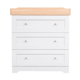 Tutti Bambini Malmo Cot Bed with Rio Furniture 2 Piece Room Set - Dove Grey/Honey Oak
