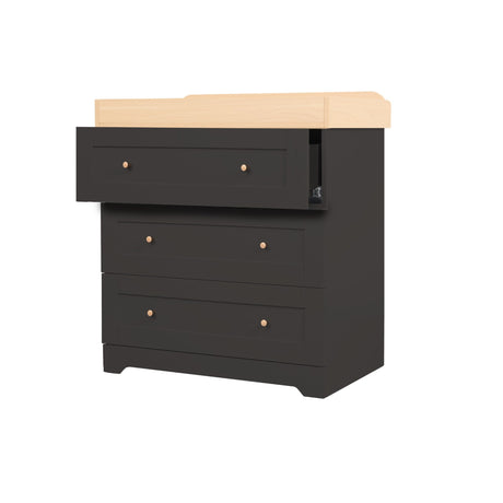 Tutti Bambini Rio 3 Piece Room Set - Honey Oak & Slate Grey