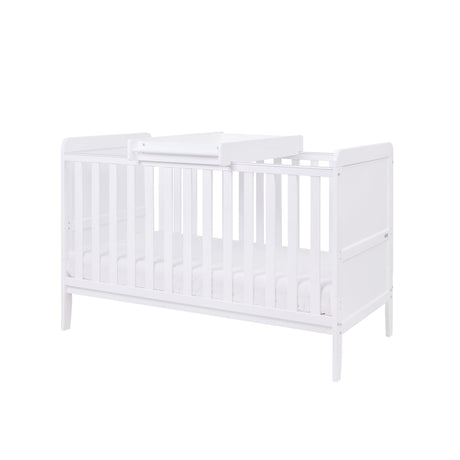 Tutti Bambini Rio Cot Bed with Cot Top Changer & Mattress - White
