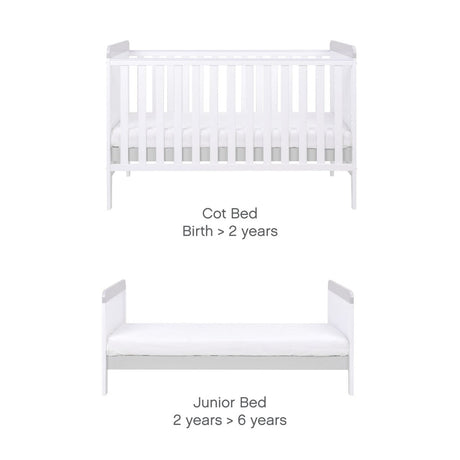 Tutti Bambini Rio 2pc Room Set - White/Dove Grey 5