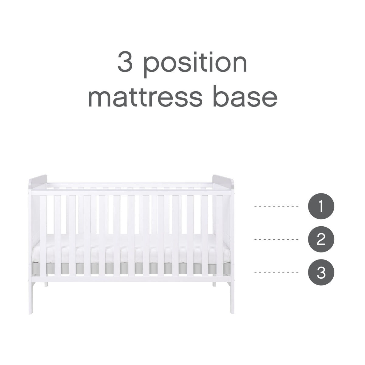 Tutti Bambini Rio 2pc Room Set - White/Dove Grey 6