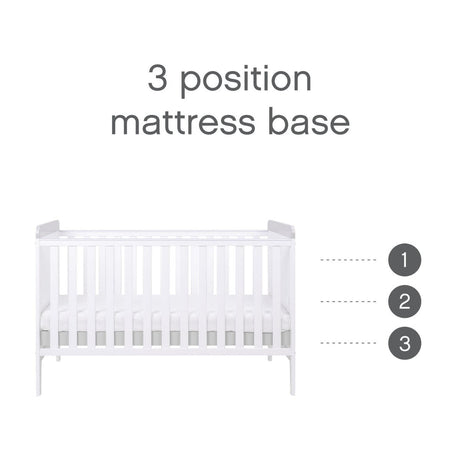 Tutti Bambini Rio 2pc Room Set - White/Dove Grey 6