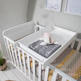 Tutti Bambini Rio Cot Bed with Cot Top Changer & Mattress - White 9