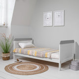 Tutti Bambini Rio Cot Bed with Cot Top Changer & Mattress - White/Dove Grey 7