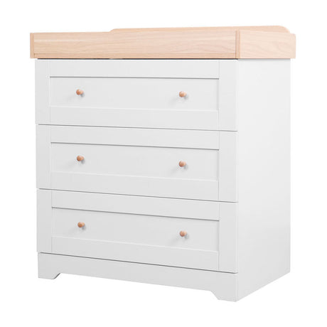 Tutti Bambini Malmo Cot Bed & Rio Furniture 2pc Set - Dove Grey/Oak 21