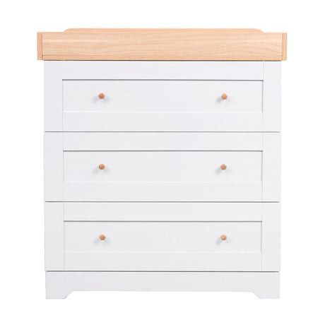 Tutti Bambini Malmo Cot Bed & Rio Furniture 2pc Set - Dove Grey/Oak 24