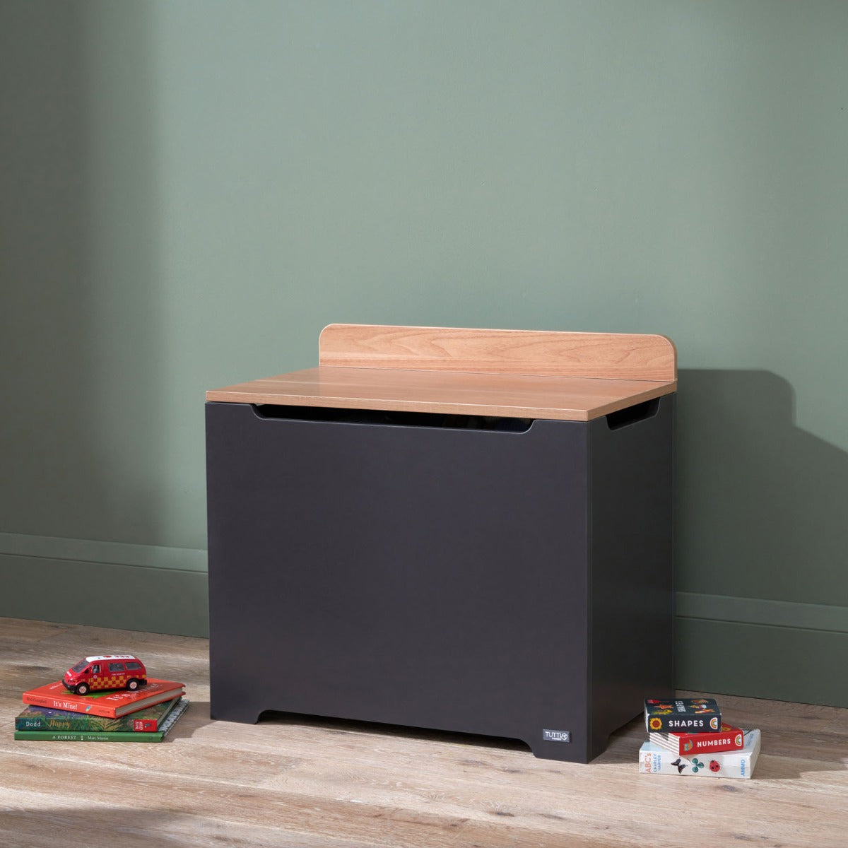Tutti Bambini Rio Toy Box - Slate/Oak 1