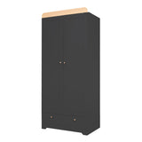 Tutti Bambini Rio Wardrobe - Slate/Oak 4