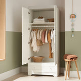 Tutti Bambini Rio Wardrobe - White/Dove Grey 3