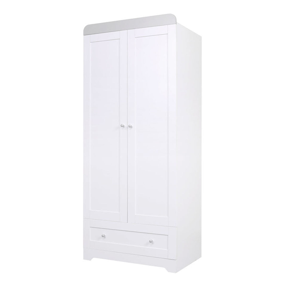 Tutti Bambini Rio Wardrobe - White/Dove Grey 4