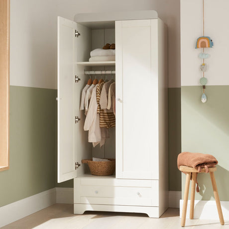Tutti Bambini Rio Wardrobe - White/Dove Grey 2
