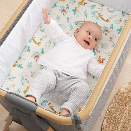 Tutti Bambini Run Wild Bedside Crib Bundle - Run Wild