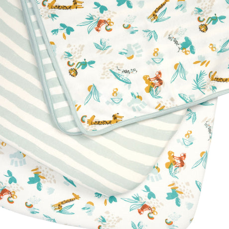 Tutti Bambini CoZee Bedside Crib Bundle - Run Wild