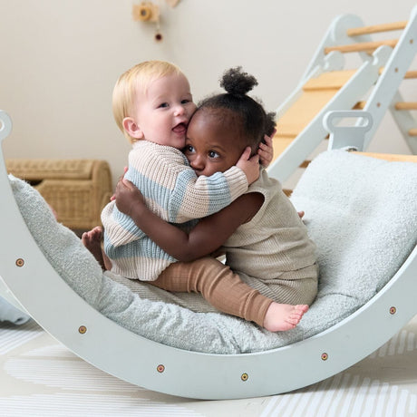Tutti Bambini Scala Montessori Pikler Play Arch & Cushion - Sea Mist