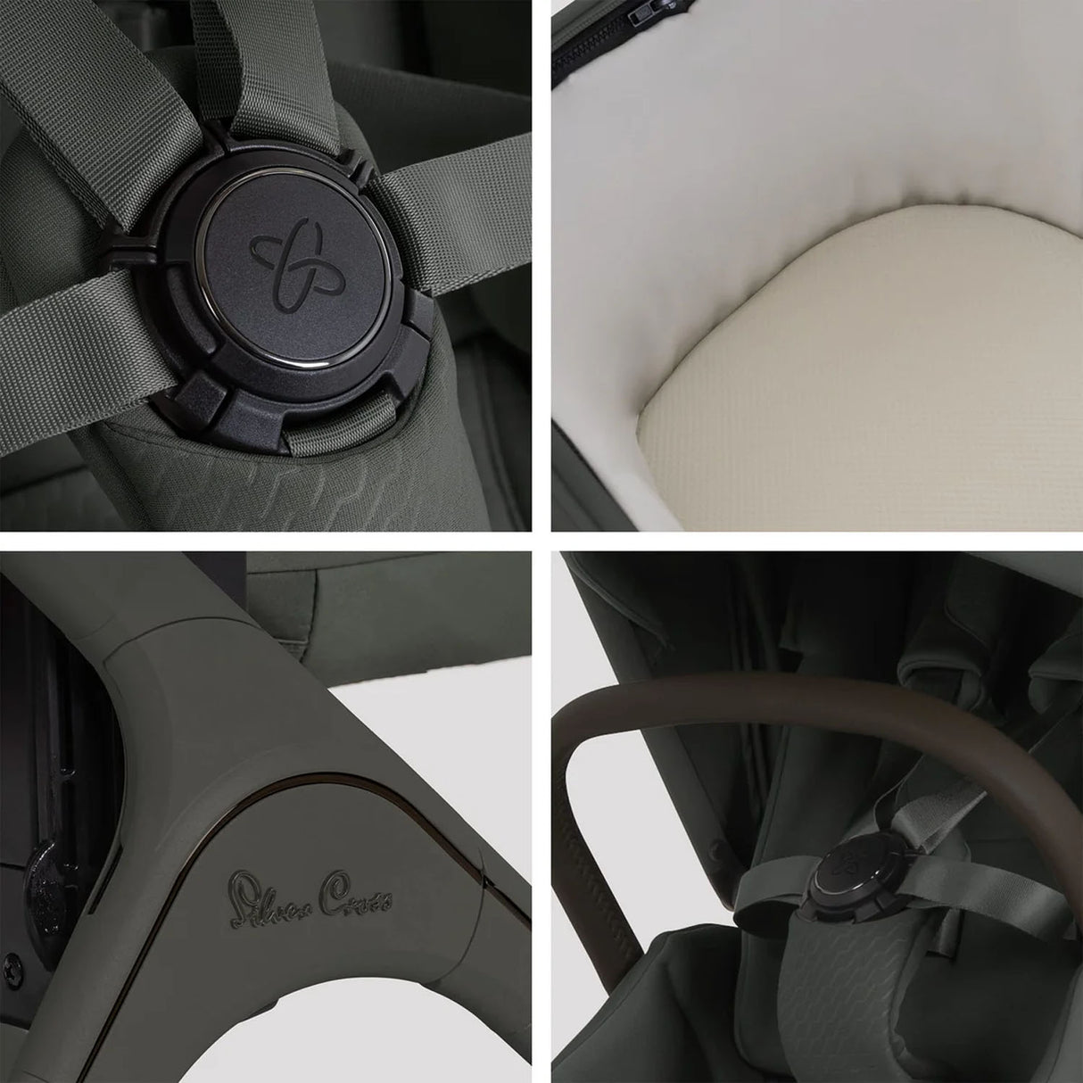 Silver Cross Cove 2 Ultimate Maxi-Cosi Pebble 360 Pro2 Car Seat Bundle - Pewter