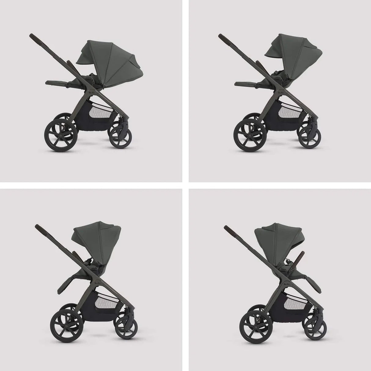 Silver Cross Cove 2 Ultimate Maxi-Cosi Pebble 360 Pro2 Car Seat Bundle - Pewter