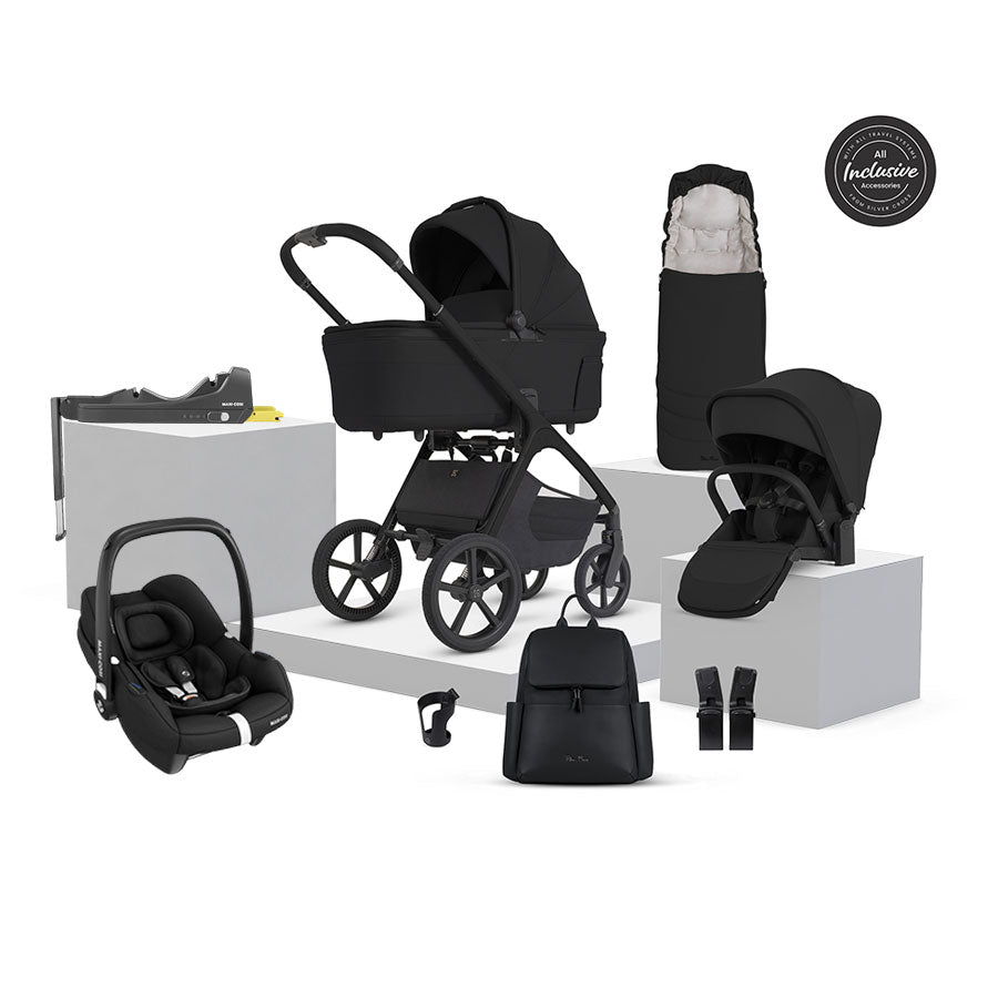 Silver Cross Cove 2 Ultimate Maxi-Cosi Cabriofix i-Size Car Seat Bundle - Onyx
