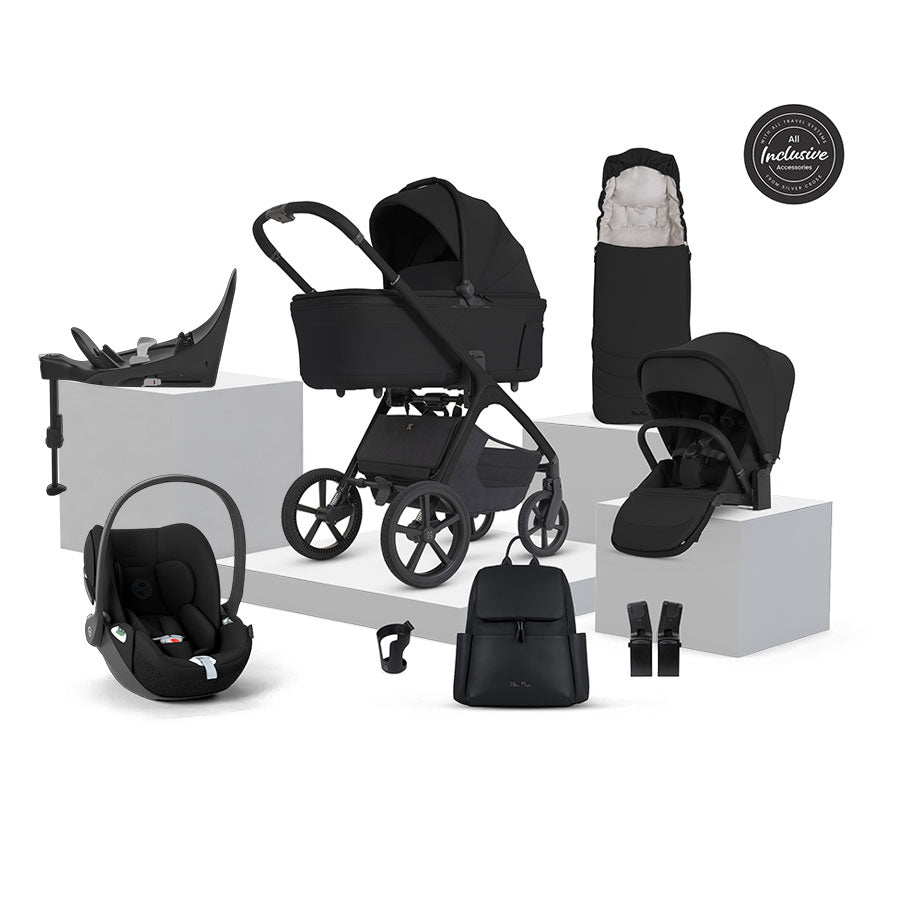 Silver Cross Cove 2 Ultimate Cybex Cloud T Car Seat Bundle - Onyx