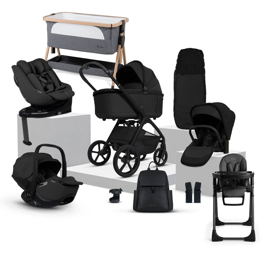 Silver Cross Cove Ultimate 360 Family Car Seat & Accessory Bundle - Onyx
