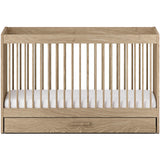 Silver Cross Geneva 3 Piece Nursery Set with Convertible Cot Bed, Dresser & Wardrobe