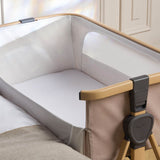 Silver Cross Lunar Bedside Crib - Oatmeal 7