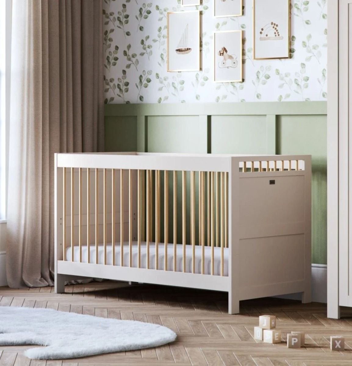 Silver Cross Seville Cot Bed - Cashmere Oak 2