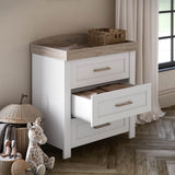 Silver Cross Valencia 3 Piece Nursery Set with Convertible Cot Bed, Dresser & Wardrobe