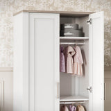 Silver Cross Valencia 3 Piece Nursery Set with Convertible Cot Bed, Dresser & Wardrobe